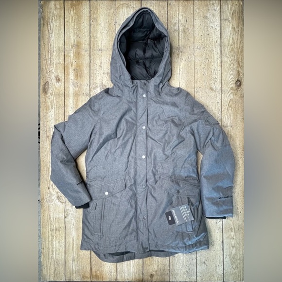 Eddie Bauer Superior 3.0 Down Parka L NWT Gray Charcoal Gorpcore Winter Coat - Picture 1 of 16